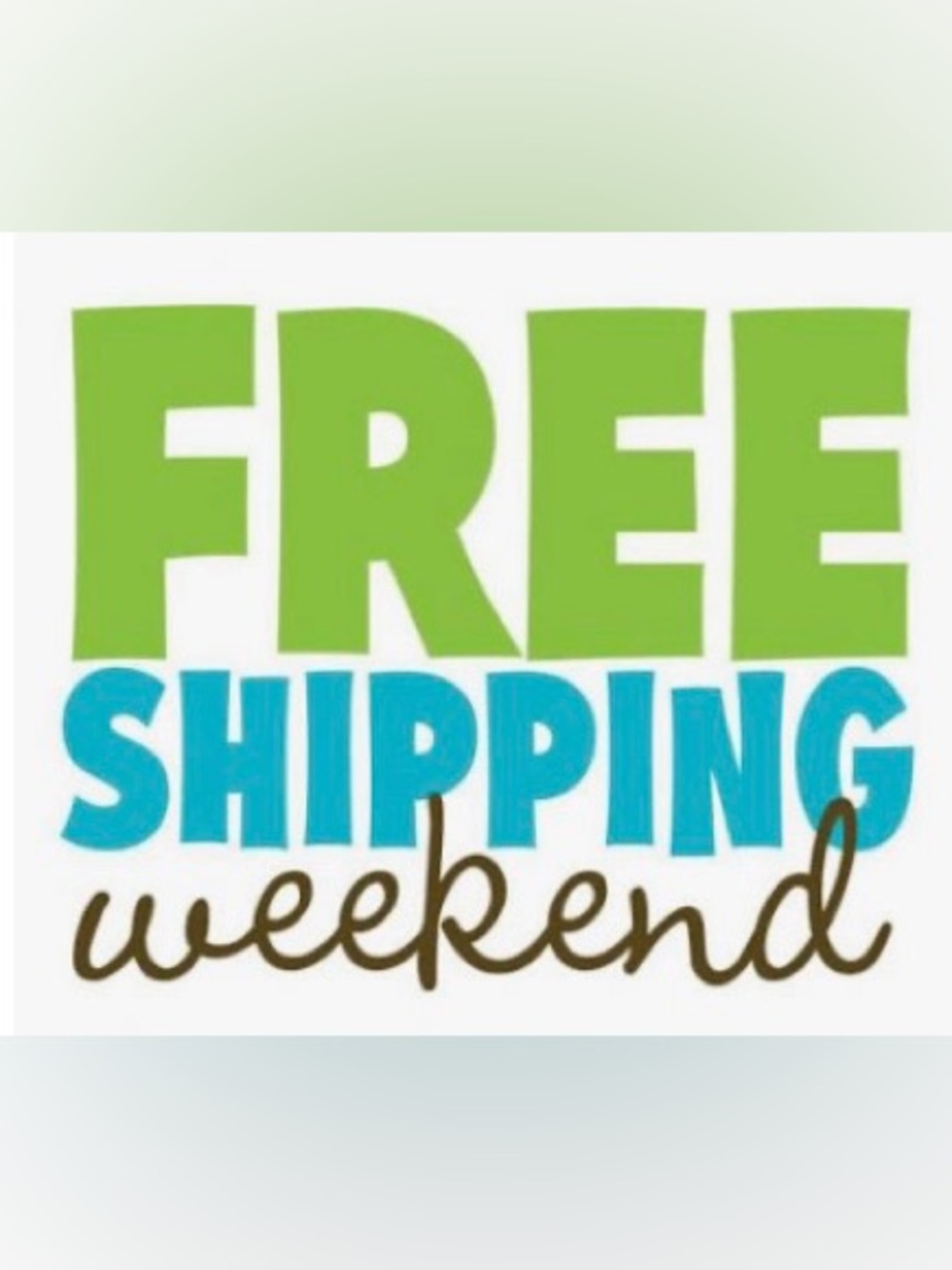 *EXTENDED Free Shipping Weekend 5/30-5/31
